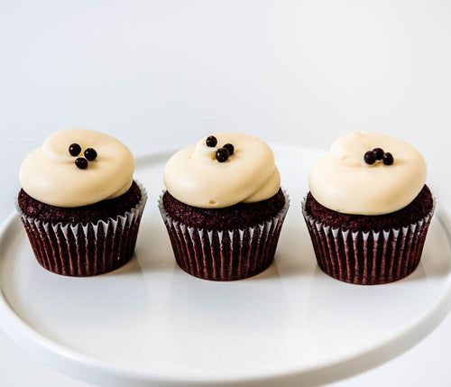 Cocoa and Fig Black Velvet Cupcake