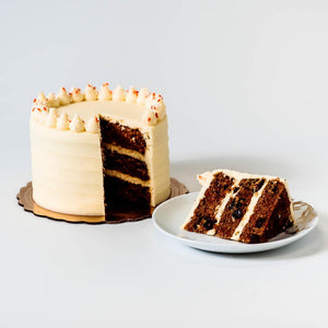 Cocoa and Fig Carrot Cake Sliced