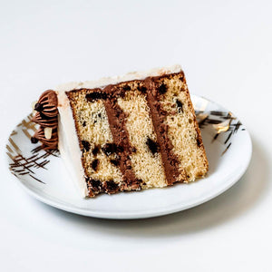 Cocoa and Fig Chocolate Chip Cake Slice